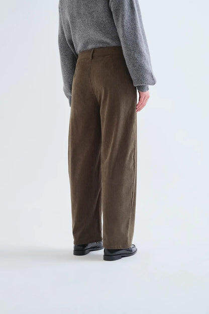 Khaki Corduroy Trousers