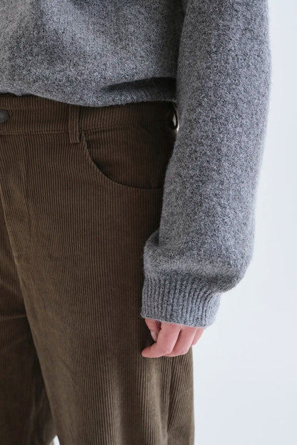 Khaki Corduroy Trousers