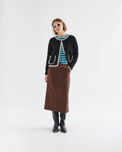 Brown Suede Skirt