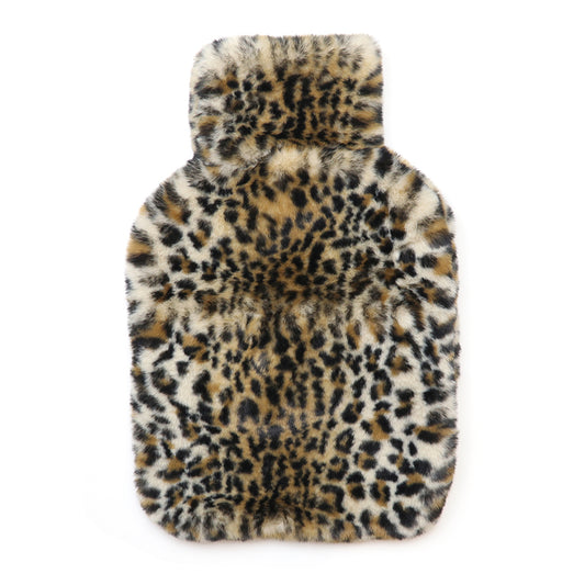 Natalia Animal Print Faux Fur Hot Water Bottle