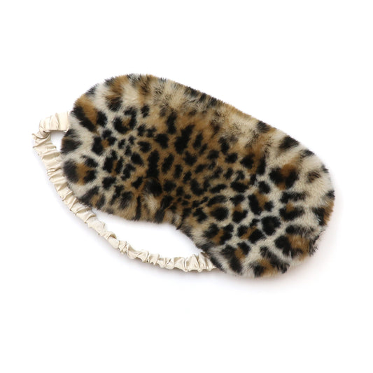 Natalia Animal Print Faux Fur Eyemask