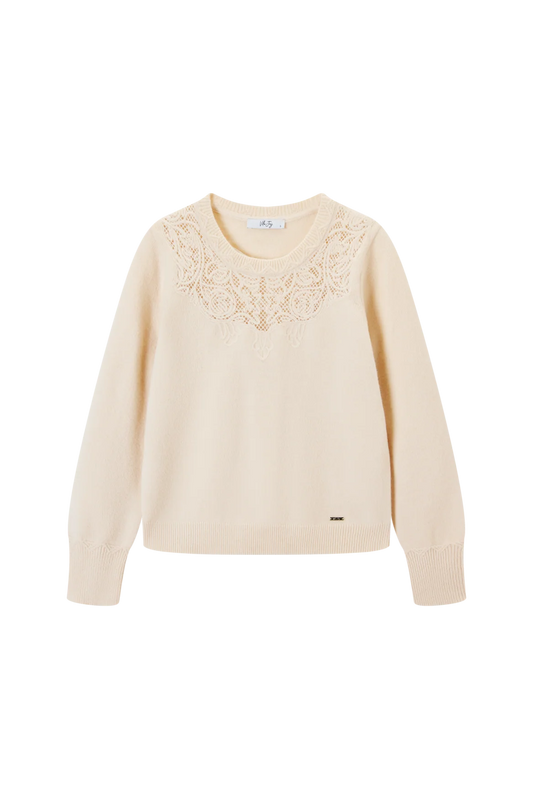 Alyssa-L-12-F Sweater Off White