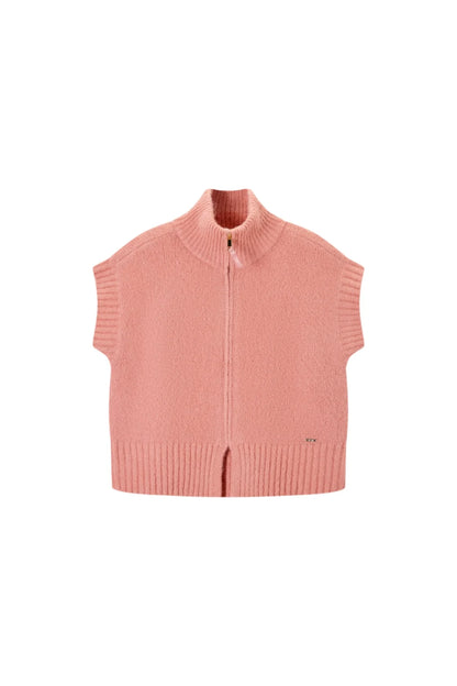 Austina-L-14-C Sleeveless Vest with Zip
