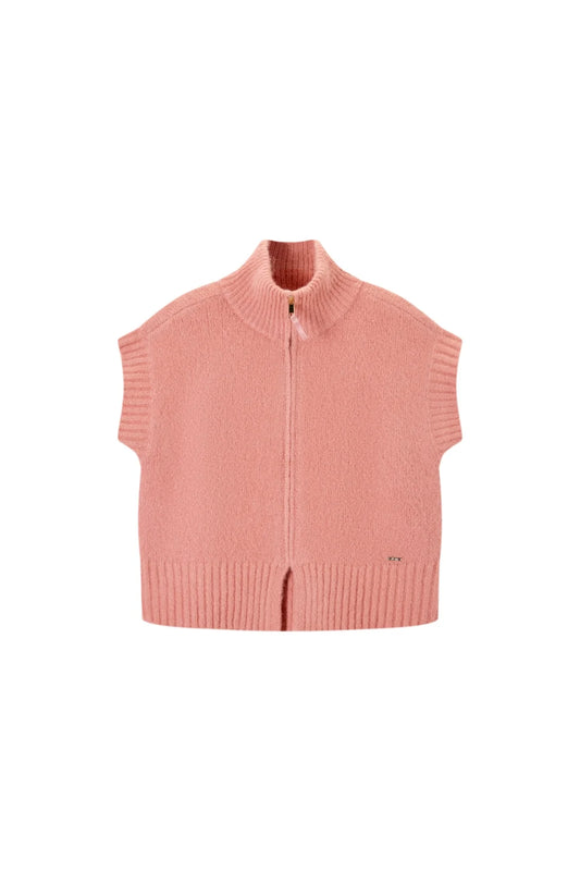 Austina-L-14-C Sleeveless Vest with Zip