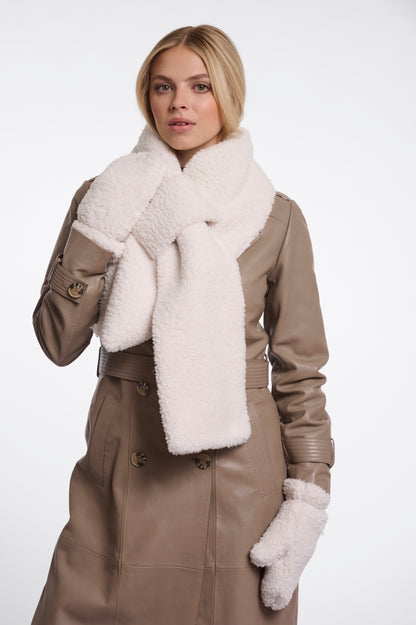 Asho Teddy Scarf Birch