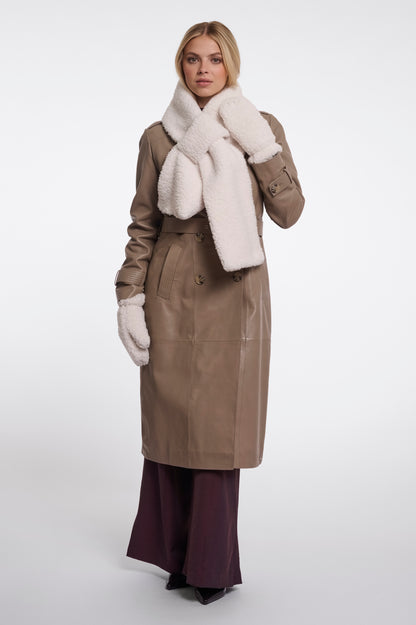 Asho Teddy Scarf Birch