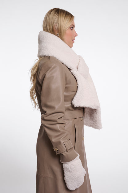 Asho Teddy Scarf Birch