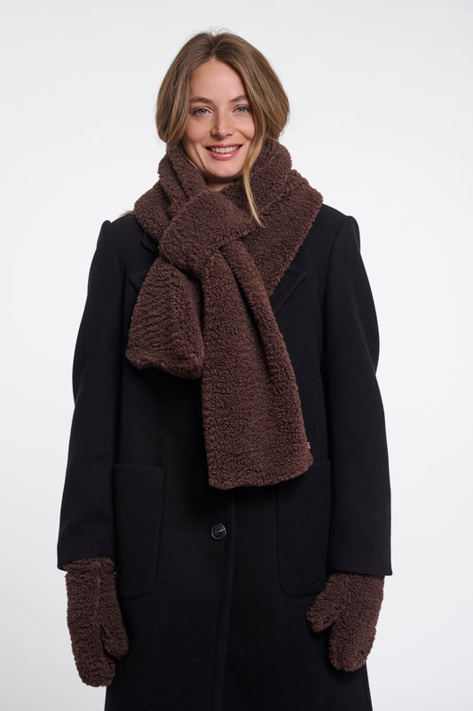 Asho Teddy Scarf Coffee Roast