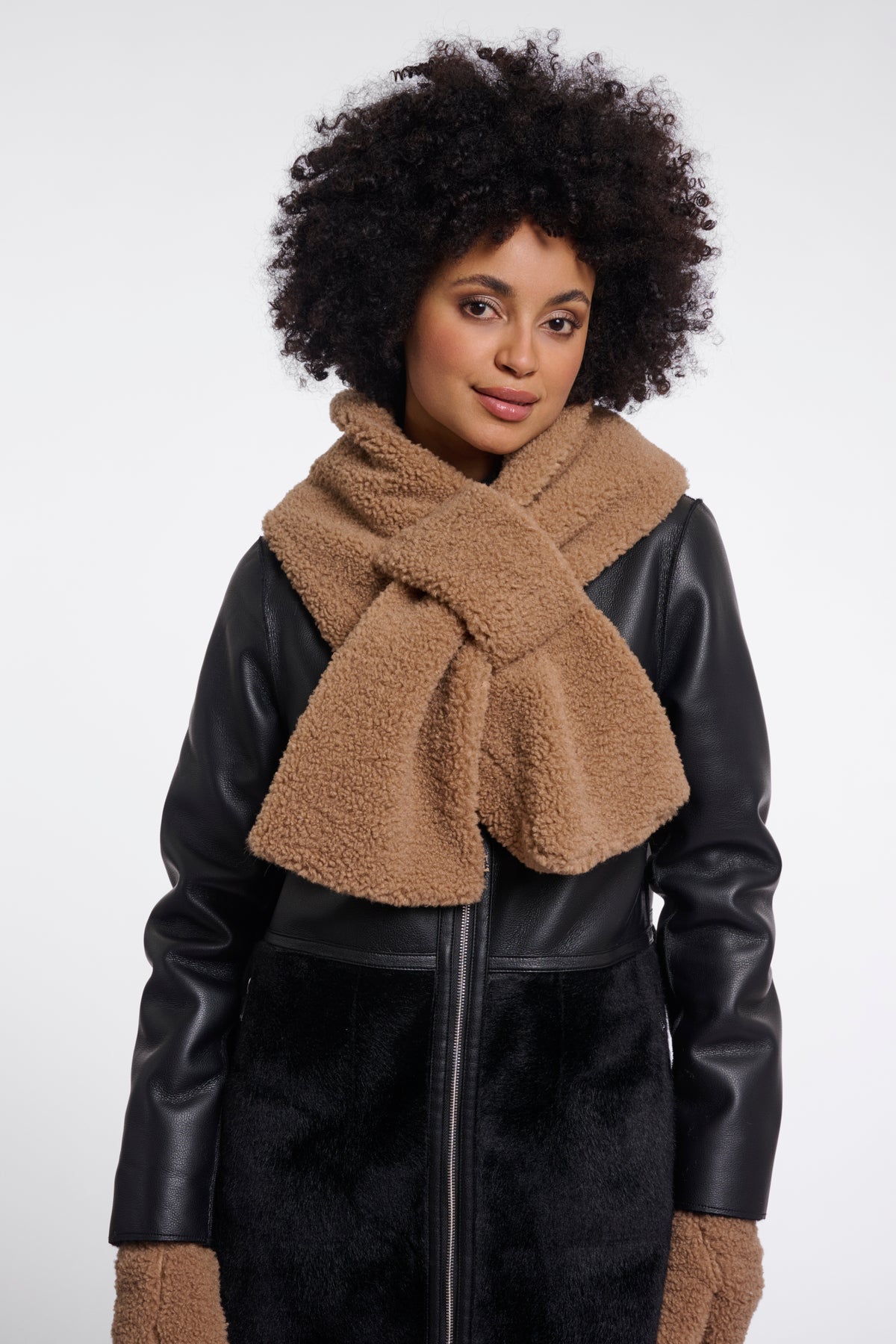 Asho Teddy Scarf Toast