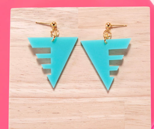 Babs Turquoise Matt Earrings