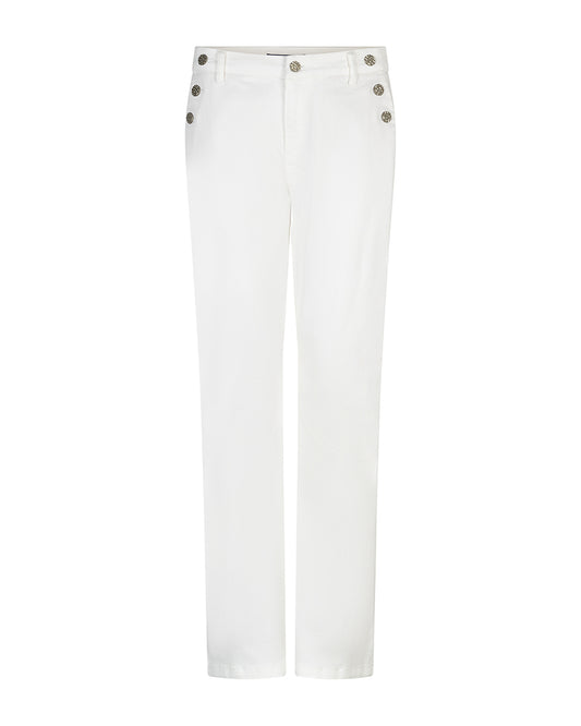 Bibette Off White & Buttons Jeans