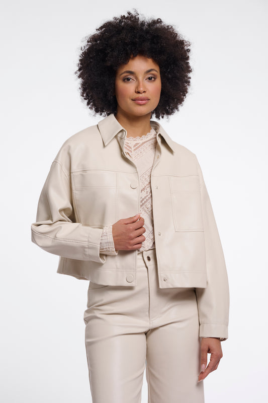 Bree Boxy Jacket Birch