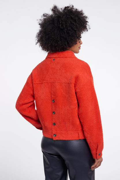 Bubbly Boxy Jacket Luminous Red