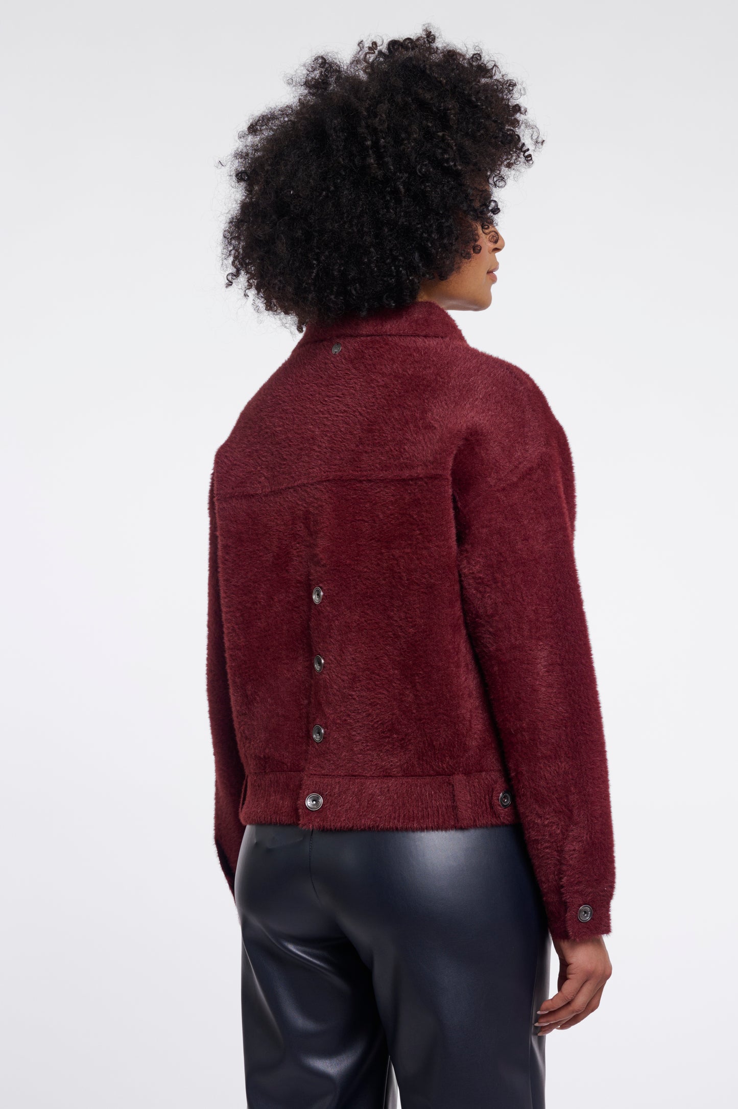 Bubbly Boxy Jacket Sangria
