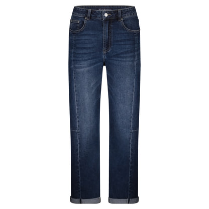 Caitlin Sidepatch Dark Stone Used Jeans