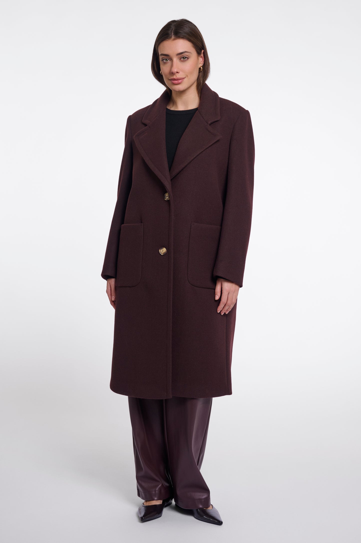 Cecile Coat Chocolate Bean