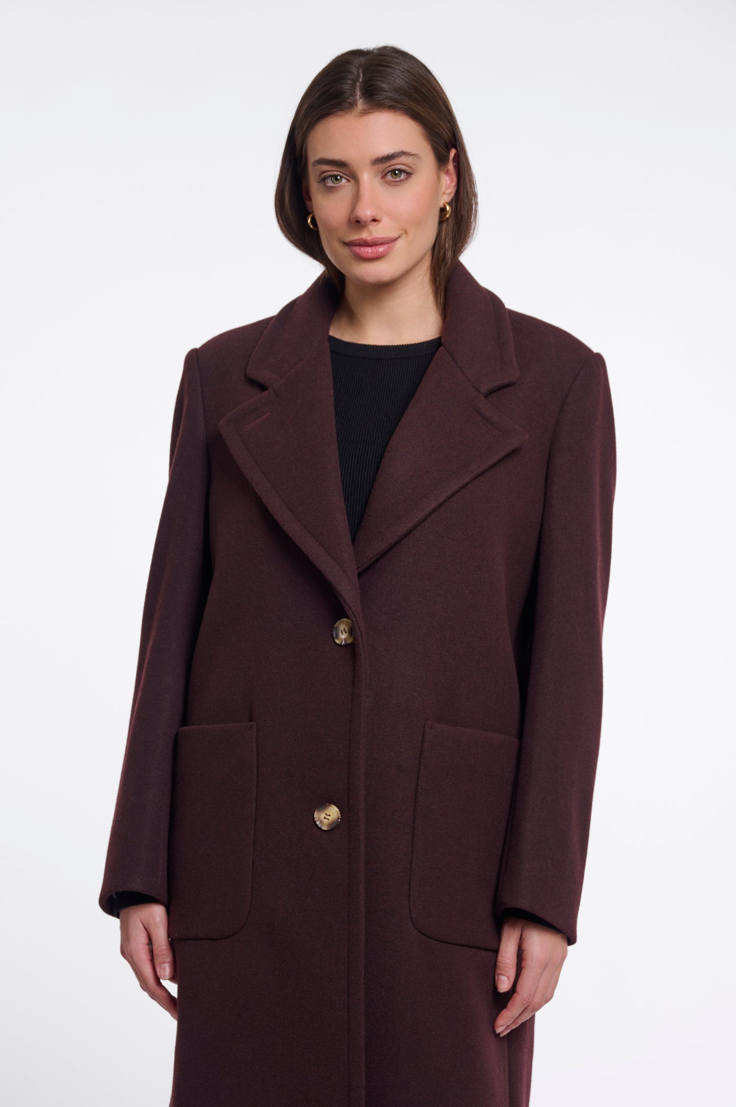Cecile Coat Chocolate Bean