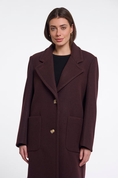 Cecile Coat Chocolate Bean