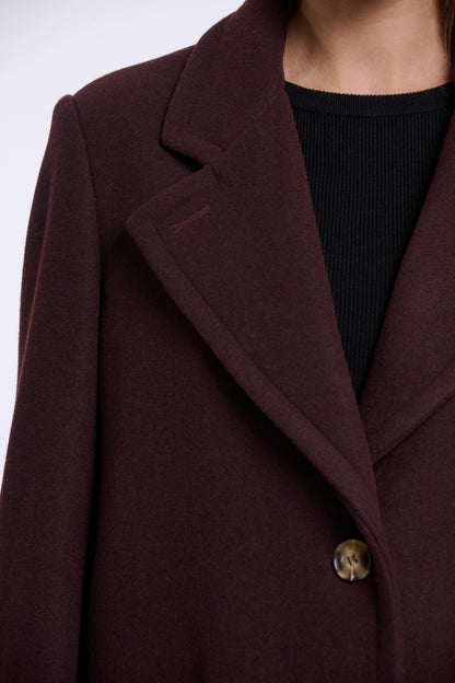 Cecile Coat Chocolate Bean