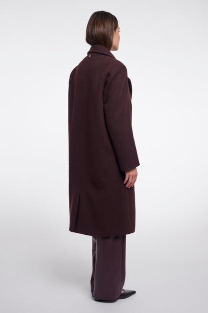 Cecile Coat Chocolate Bean
