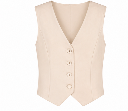 Lesley Vest Beige