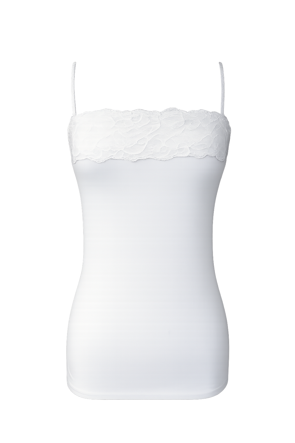 White Camisole Top with Lace