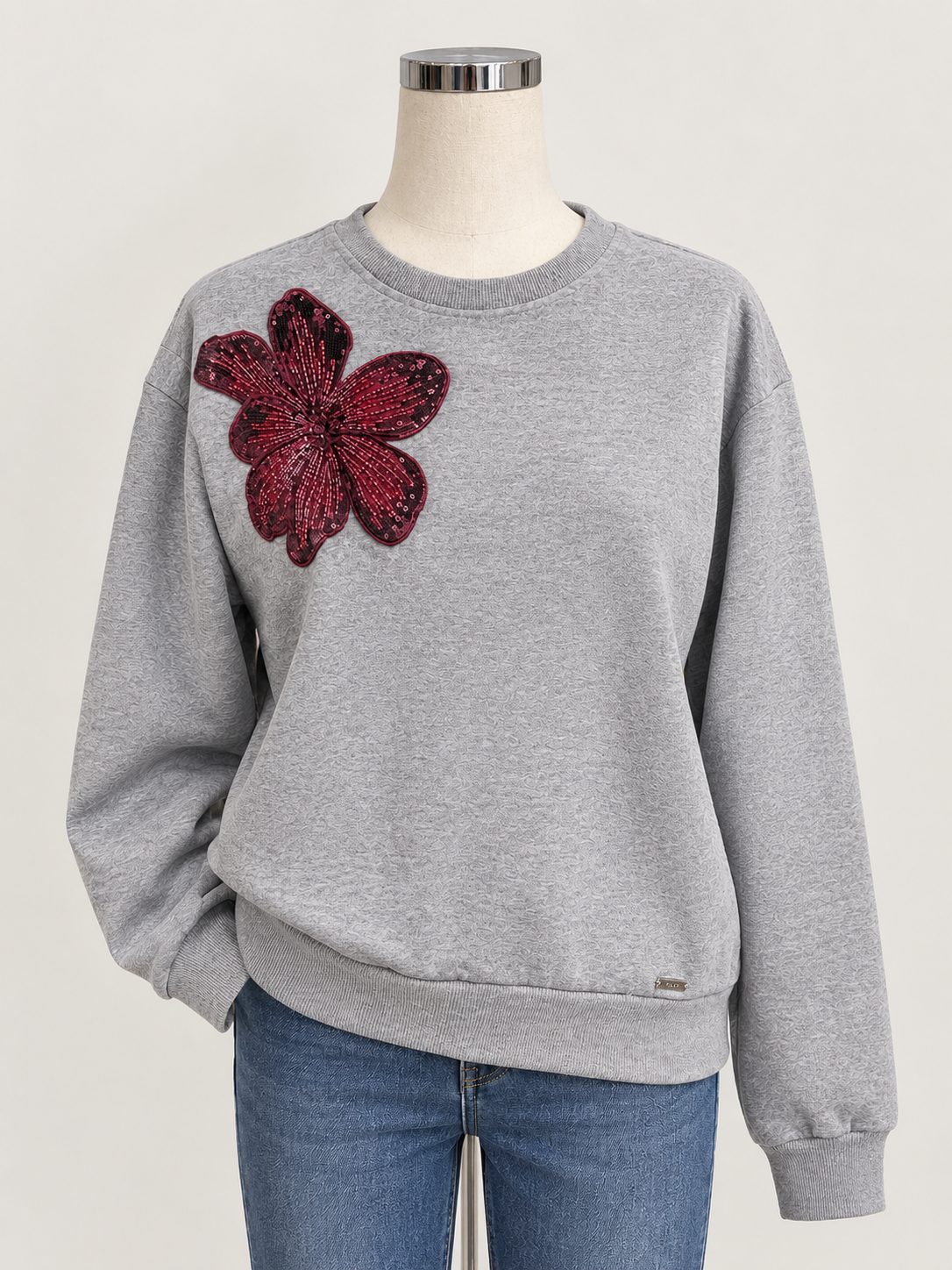Austina-L-16-H Grey Sweatshirt