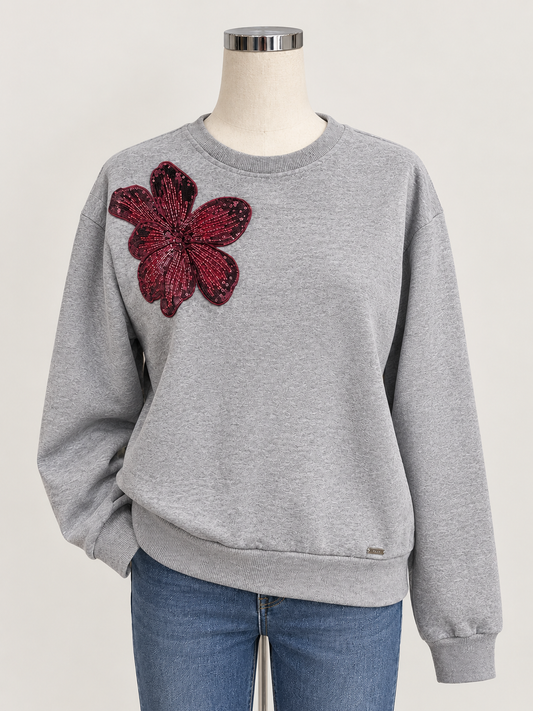 Austina-L-16-H Grey Sweatshirt