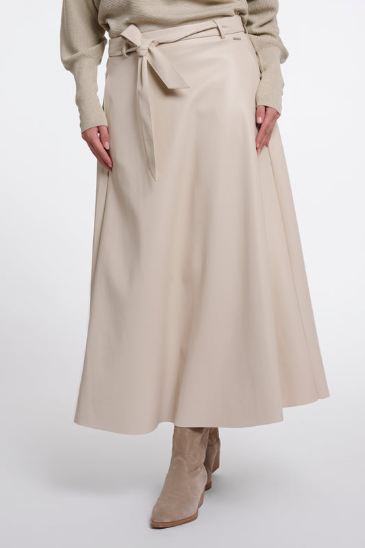 Chelsea Faux Leather Skirt Birch