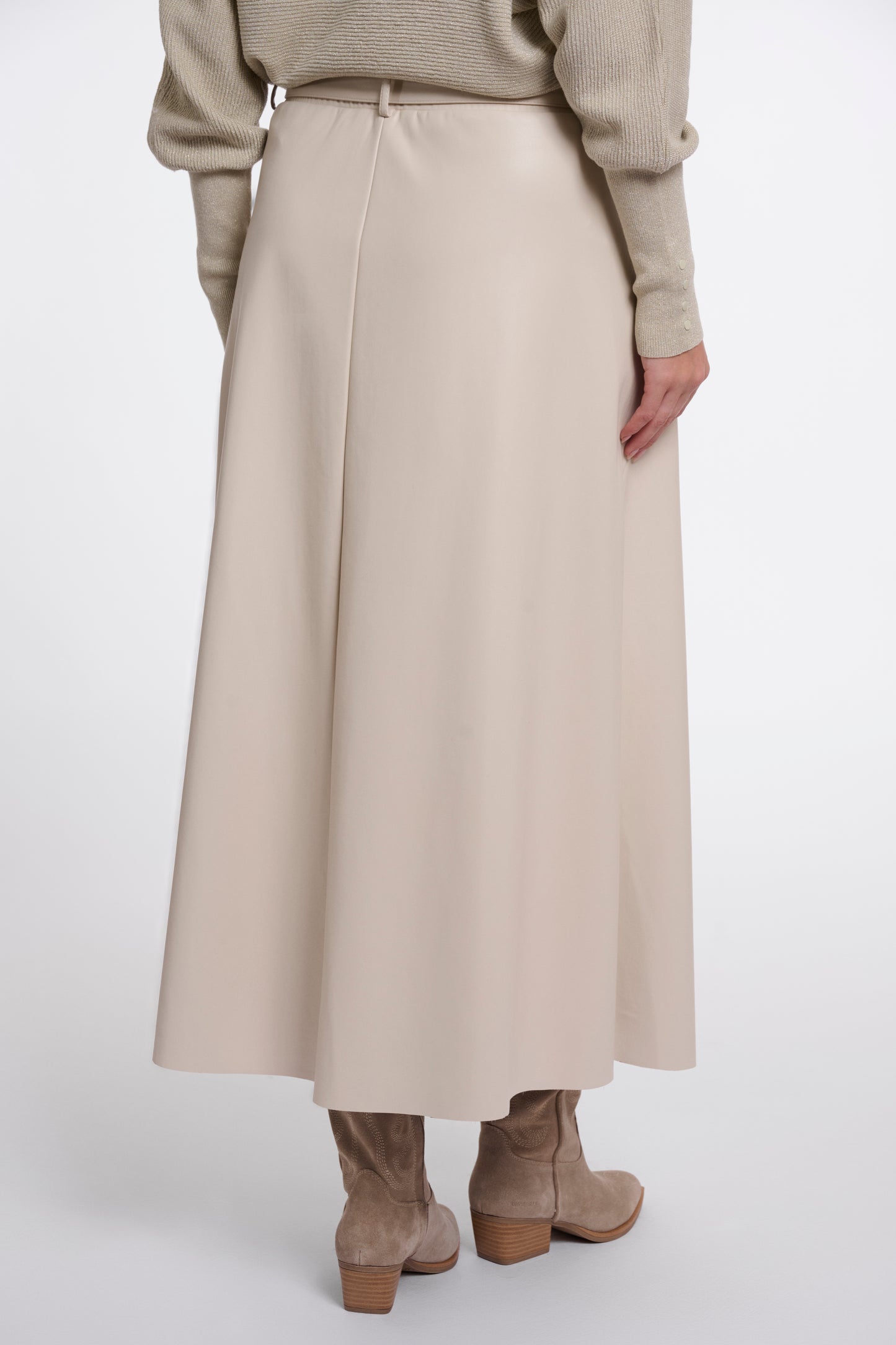 Chelsea Faux Leather Skirt Birch