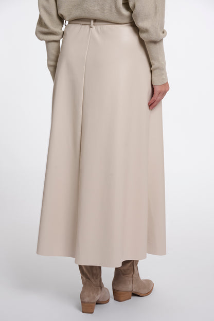 Chelsea Faux Leather Skirt Birch
