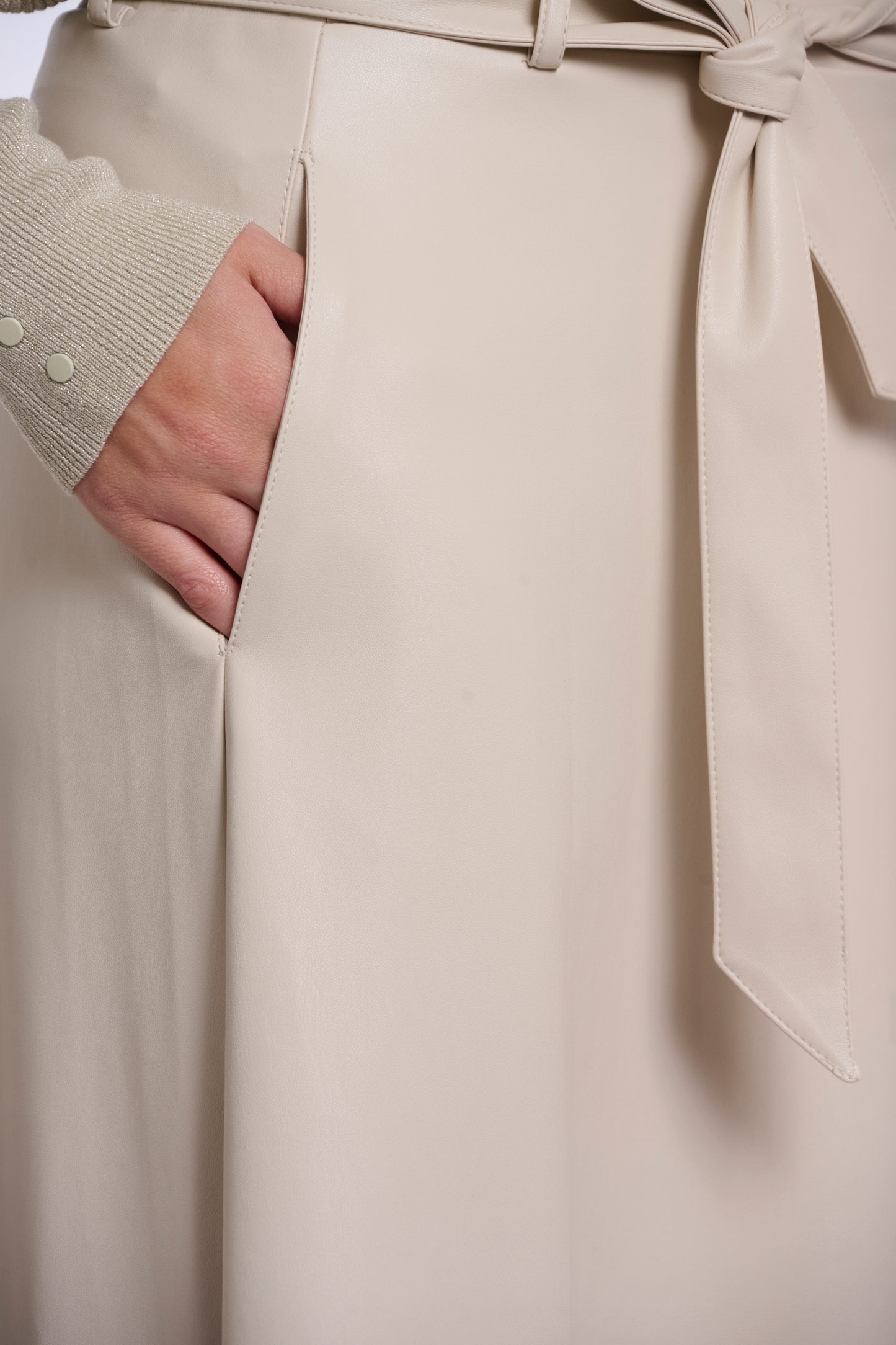 Chelsea Faux Leather Skirt Birch