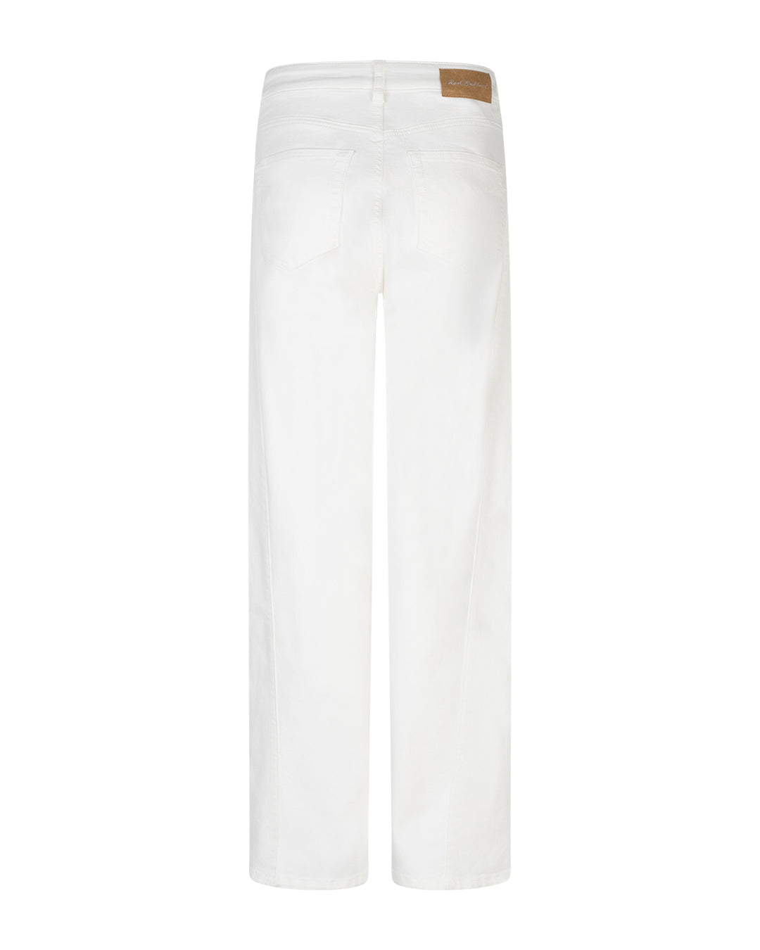 Claudette Slanted Seams Off White Jeans