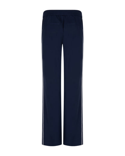 Colette Punta Piping Dark Blue Trousers