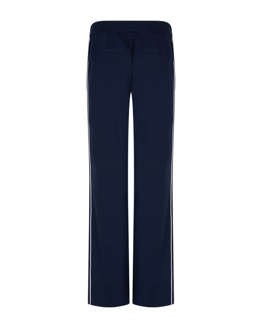 Colette Punta Piping Dark Blue Trousers
