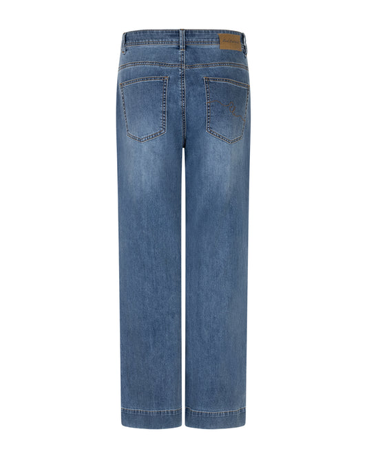 Colette Slanted Pockets Stoneused Jeans