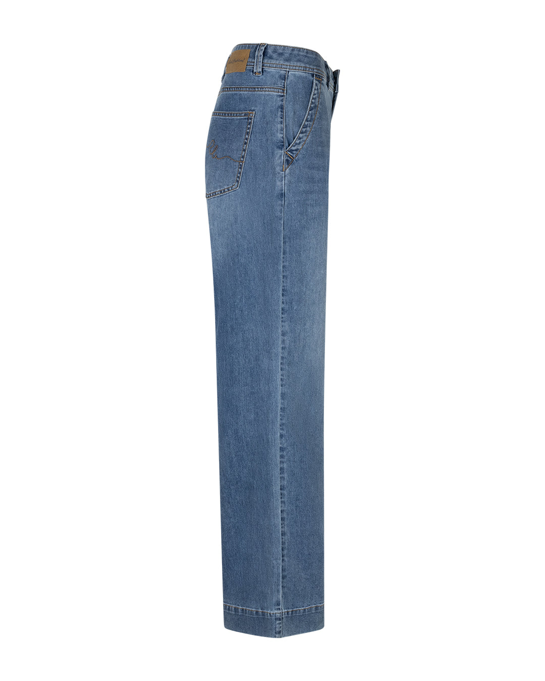 Colette Slanted Pockets Stoneused Jeans