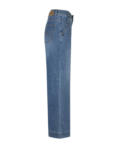 Colette Slanted Pockets Stoneused Jeans