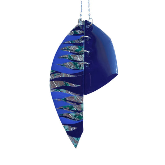 Easca Necklace Celadon Silver Midnight