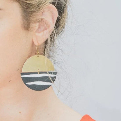 Zebra Earrings