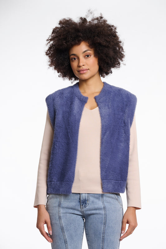 Elona Waistcoat Blue Shadow