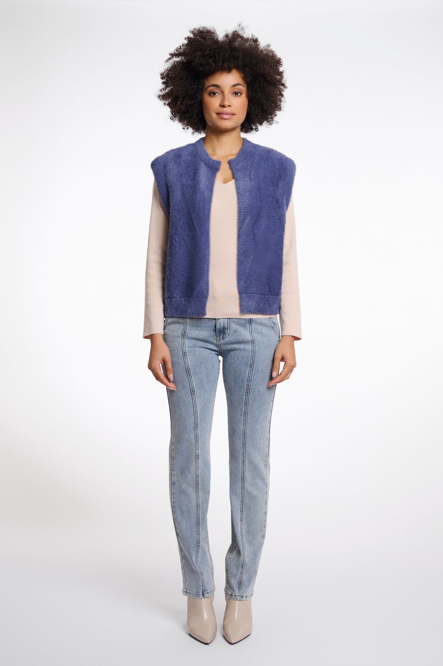 Elona Waistcoat Blue Shadow
