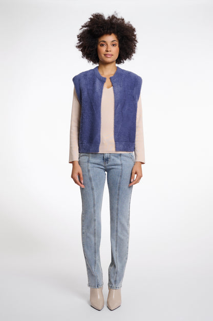 Elona Waistcoat Blue Shadow