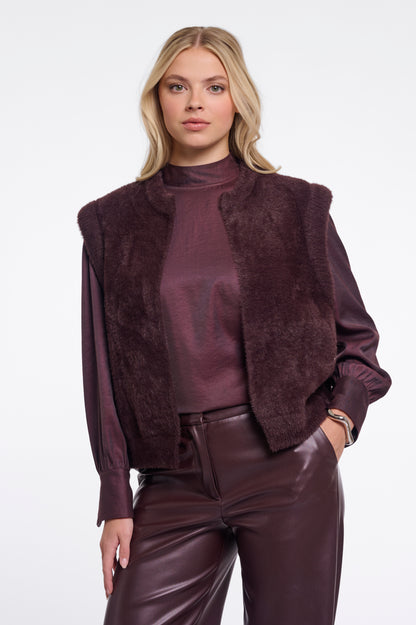 Elona Waiscoat Fudge Cloak