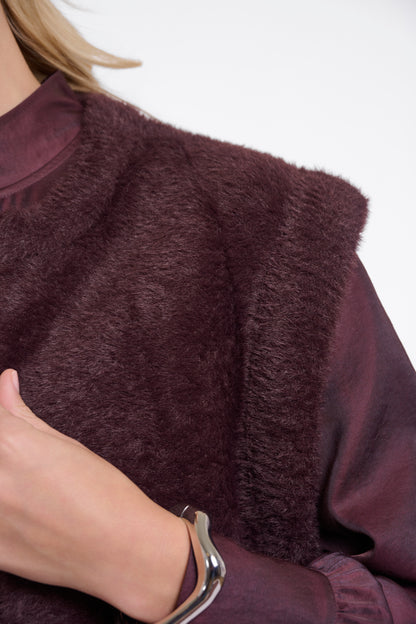 Elona Waiscoat Fudge Cloak