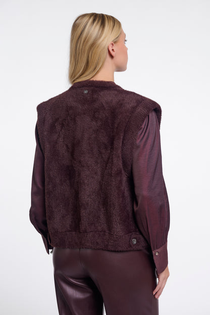 Elona Waiscoat Fudge Cloak