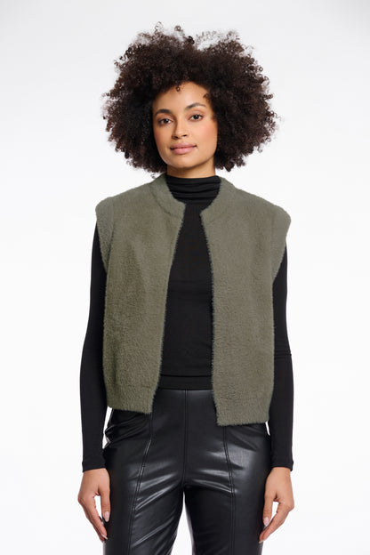 Elona Waiscoat Green Ash