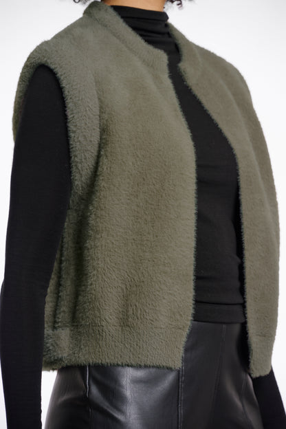 Elona Waiscoat Green Ash
