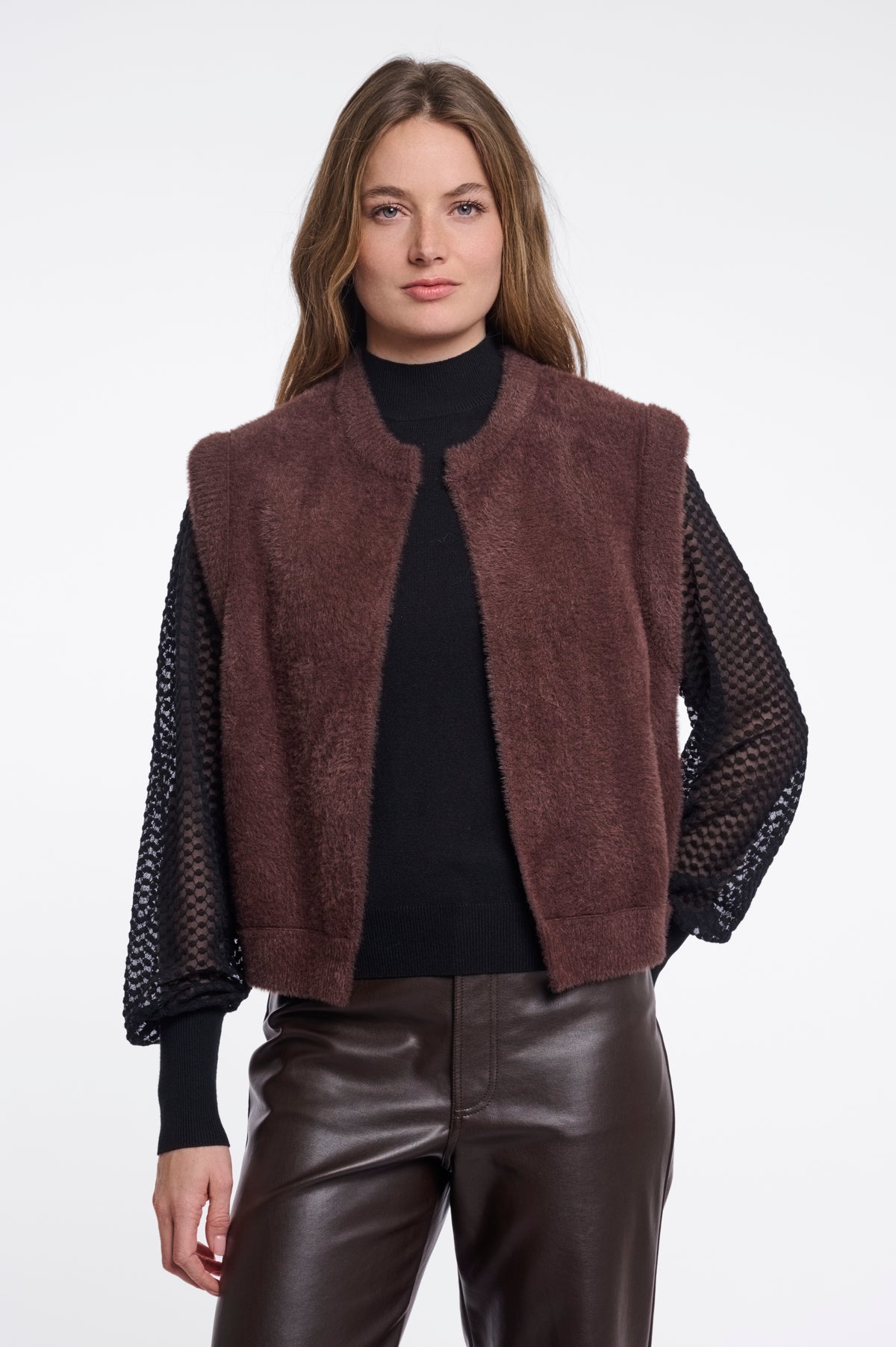 Elona Waistcoat Coffee Roast