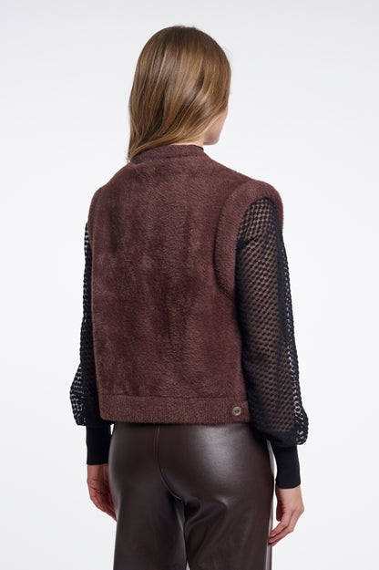 Elona Waistcoat Coffee Roast